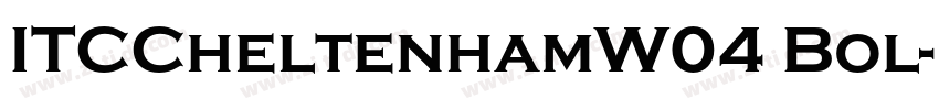 ITCCheltenhamW04 Bol字体转换
